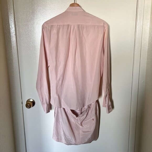 Acne Studios Blush Pink Silk Cotton Open Back Playsuit Romper 34 / XS​​​​​​​​​​ - Picture 7 of 7
